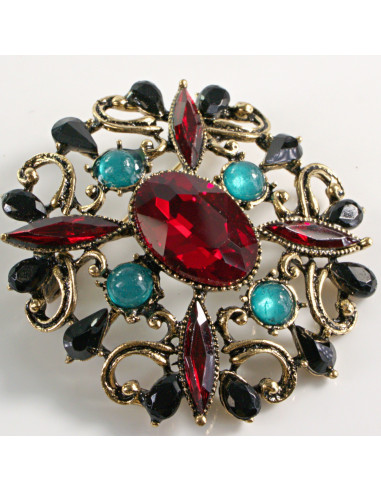 BROSZKA BROSZA WIKTORIAŃSKI MEDALION VINTAGE...