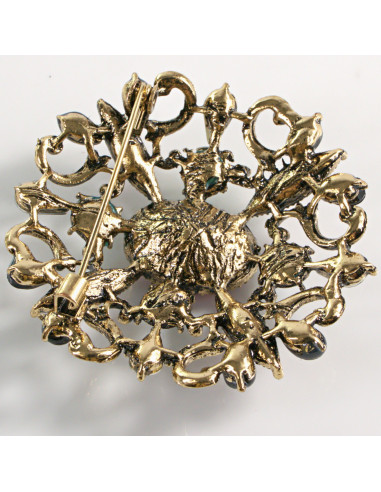 BROSZKA BROSZA WIKTORIAŃSKI MEDALION VINTAGE...