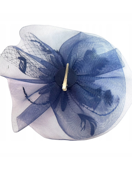 STROIK na GŁOWĘ Z OZDOBĄ TOCZEK FASCYNATOR Z PIÓRAMI Lolita AKCESORIA