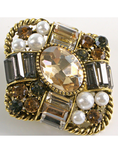 BROSZKA BROSZA WIKTORIAŃSKI MEDALION VINTAGE LOLITA AKCESORIA