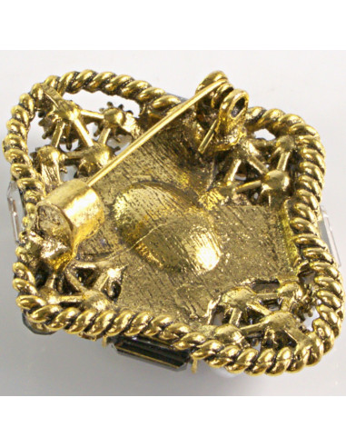 BROSZKA BROSZA WIKTORIAŃSKI MEDALION VINTAGE...