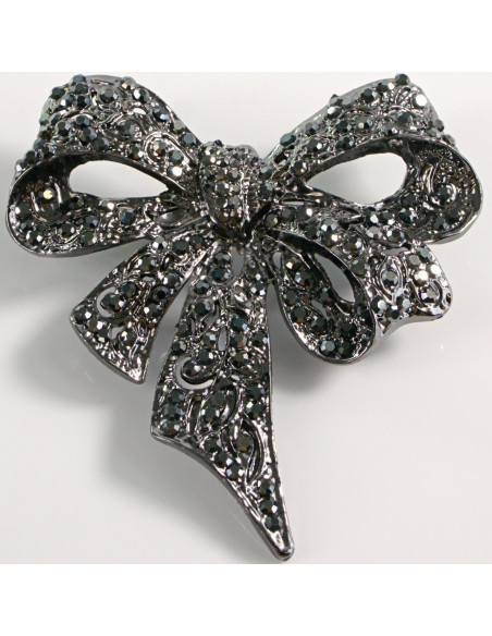 BROSZKA BROSZA WIKTORIAŃSKA KOKARDA VINTAGE LOLITA AKCESORIA