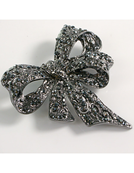 BROSZKA BROSZA WIKTORIAŃSKA KOKARDA VINTAGE LOLITA AKCESORIA