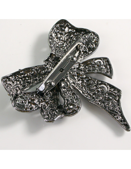 BROSZKA BROSZA WIKTORIAŃSKA KOKARDA VINTAGE LOLITA AKCESORIA