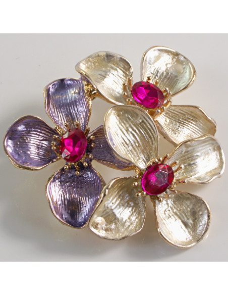 BROSZKA BROSZA TRZY KWIATY LOLITA AKCESORIA