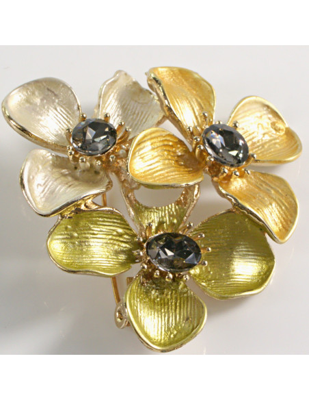 BROSZKA BROSZA TRZY KWIATY LOLITA AKCESORIA