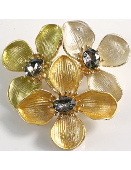 BROSZKA BROSZA TRZY KWIATY LOLITA AKCESORIA