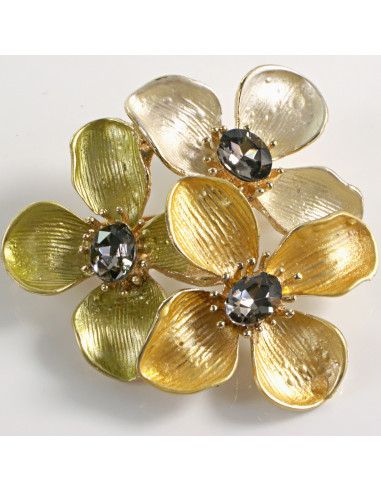 BROSZKA BROSZA TRZY KWIATY LOLITA AKCESORIA