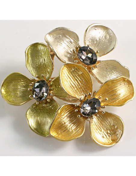 BROSZKA BROSZA TRZY KWIATY LOLITA AKCESORIA