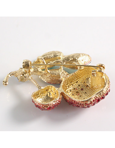 BROSZKA BROSZA JABŁKO OWOC DWA JABŁUSZKA LOLITA...