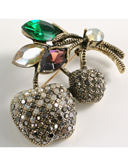 BROSZKA BROSZA  JABŁKO OWOC DWA JABŁUSZKA LOLITA AKCESORIA