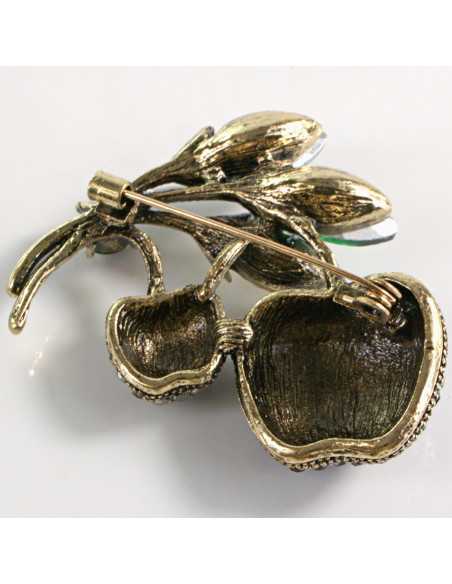 BROSZKA BROSZA JABŁKO OWOC DWA JABŁUSZKA LOLITA AKCESORIA