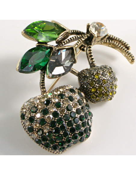 BROSZKA BROSZA  JABŁKO OWOC DWA JABŁUSZKA LOLITA AKCESORIA