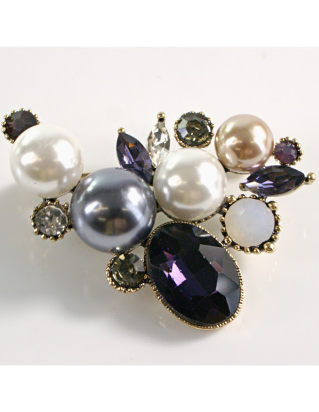 BROSZKA BROSZA RÓG OBFITOŚCI PERŁA PERŁY LOLITA AKCESORIA