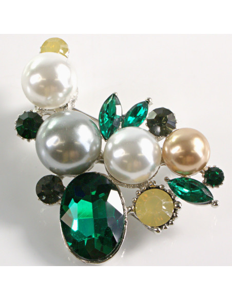 BROSZKA BROSZA RÓG OBFITOŚCI PERŁA PERŁY LOLITA AKCESORIA