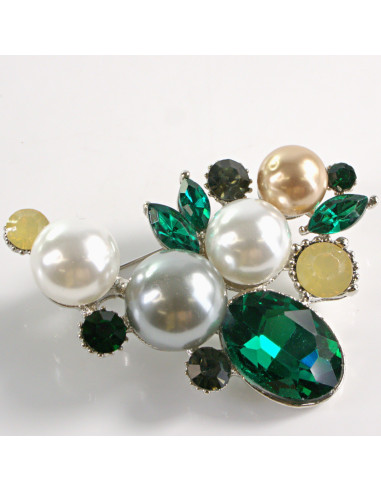 BROSZKA BROSZA RÓG OBFITOŚCI PERŁA PERŁY LOLITA...