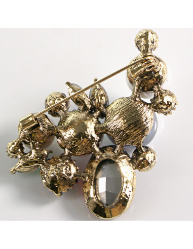 BROSZKA BROSZA RÓG OBFITOŚCI PERŁA PERŁY LOLITA...