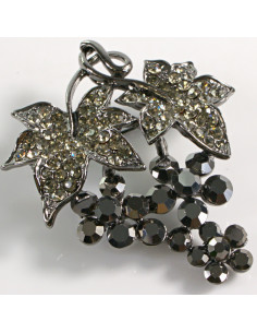 BROSZKA BROSZA KIŚĆ Z KWIATKAMI GRAFITOWE KWIATKI LOLITA... 2