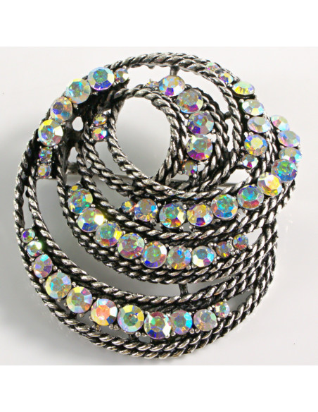 BROSZKA BROSZA ZAWIJAS ŚLIMAK CRYSTAL AB LOLITA AKCESORIA