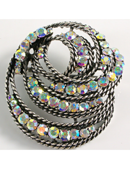 BROSZKA BROSZA ZAWIJAS ŚLIMAK CRYSTAL AB LOLITA AKCESORIA