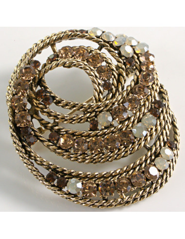 BROSZKA BROSZA ZŁOTY  ZAWIJAS ŚLIMAK LOLITA...