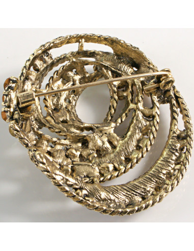 BROSZKA BROSZA ZŁOTY  ZAWIJAS ŚLIMAK LOLITA...