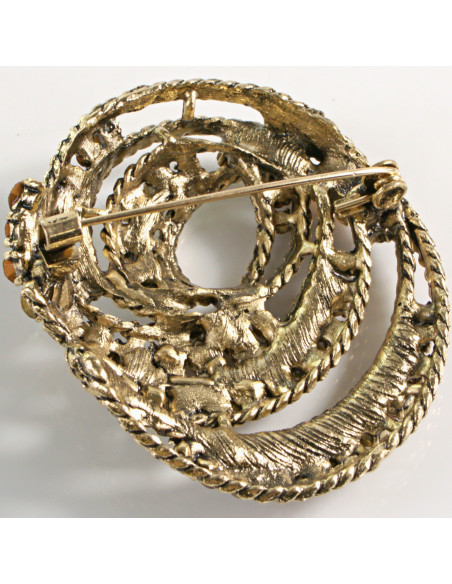 BROSZKA BROSZA ZŁOTY  ZAWIJAS ŚLIMAK LOLITA AKCESORIA