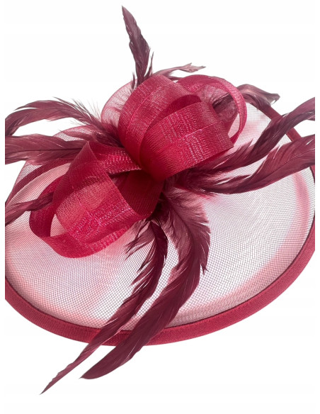 STROIK na GŁOWĘ Z OZDOBĄ TOCZEK FASCYNATOR Z PIÓRAMI Lolita AKCESORIA