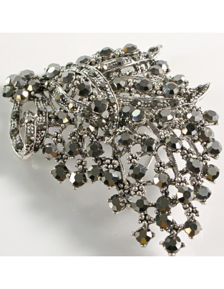 BROSZKA BROSZA DUŻA  ASYMETRYCZNA BROSZKA Z KAMIENIAMI LOLITA AKCESORIA