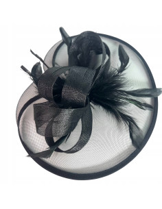 STROIK na GŁOWĘ Z OZDOBĄ TOCZEK FASCYNATOR Z PIÓRAMI...