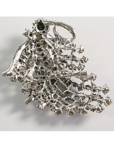 BROSZKA BROSZA DUŻA  ASYMETRYCZNA BROSZKA Z...