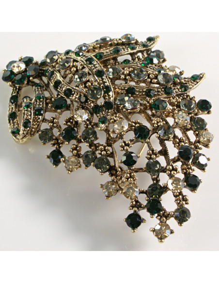 BROSZKA BROSZA DUŻA  ASYMETRYCZNA BROSZKA Z KAMIENIAMI LOLITA AKCESORIA