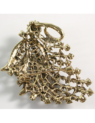 BROSZKA BROSZA DUŻA  ASYMETRYCZNA BROSZKA Z...