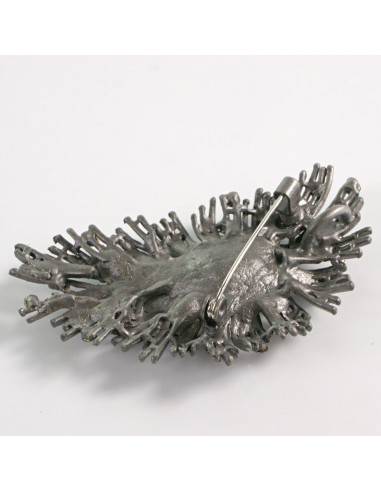 BROSZKA BROSZA ASYMETRYCZNA Z GRAFITOWYM...