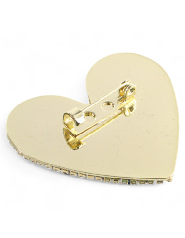 BROSZKA BROSZA  SERCE SERDUSZKO Z KAMIENIAMI...