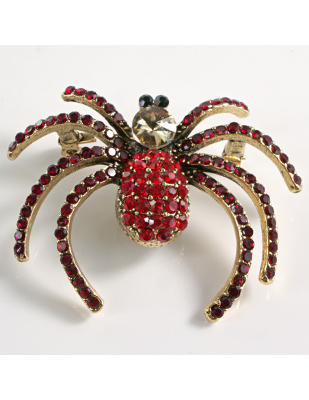 BROSZKA BROSZA  KLASYCZNY CZERWONY PAJĄK    LOLITA AKCESORIA