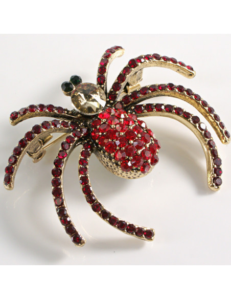 BROSZKA BROSZA  KLASYCZNY CZERWONY PAJĄK    LOLITA AKCESORIA