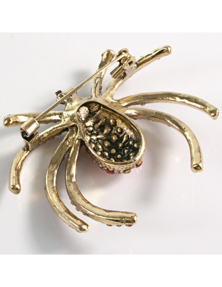 BROSZKA BROSZA  KLASYCZNY CZERWONY PAJĄK    LOLITA AKCESORIA