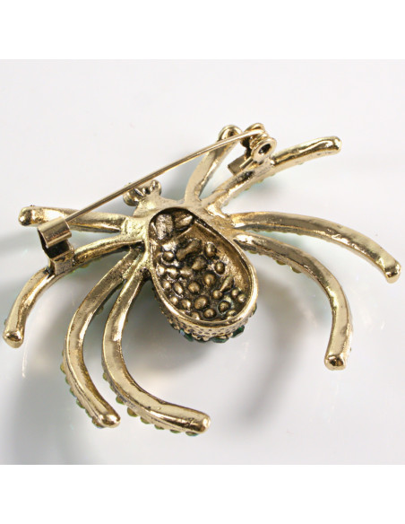 BROSZKA BROSZA  KLASYCZNY ZIELONY PAJĄK    LOLITA AKCESORIA
