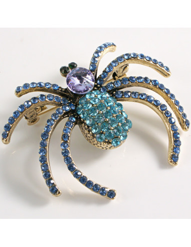 BROSZKA BROSZA  KLASYCZNY NIEBIESKI  PAJĄK...
