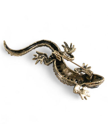 BROSZKA BROSZA STARE ZŁOTO  JASZCZURKA...