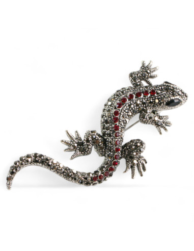 BROSZKA BROSZA STARE SREBRO JASZCZURKA...