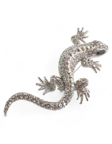 BROSZKA BROSZA  SREBRO CRYSTAL AB JASZCZURKA...