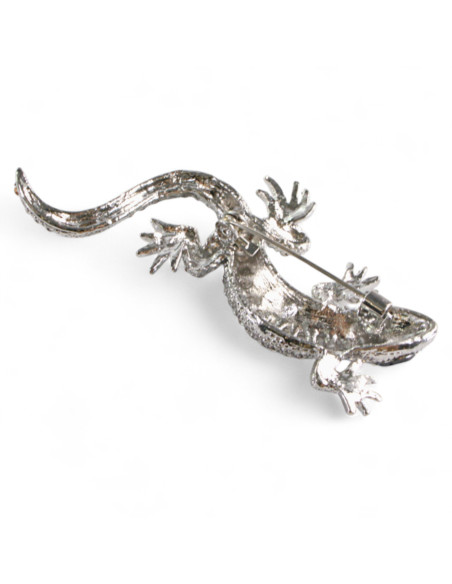 BROSZKA BROSZA  SREBRO CRYSTAL AB JASZCZURKA SALAMANDRA LOLITA AKCESORIA