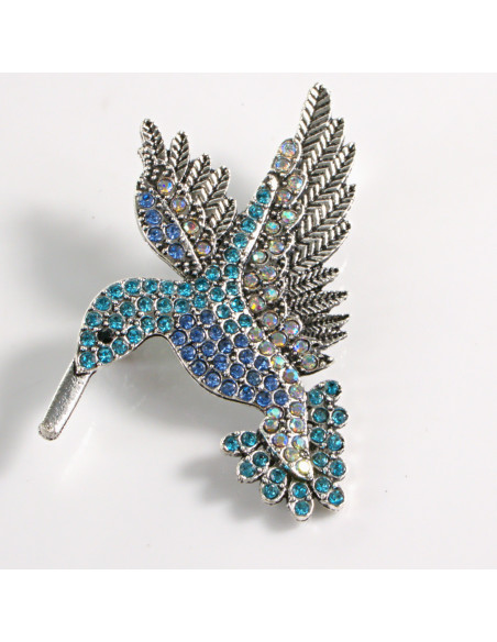 BROSZKA BROSZA NIEBIESKI PTAK PTASZEK KOLIBER  LOLITA AKCESORIA