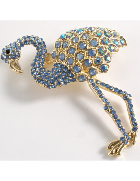 BROSZKA BROSZA NIEBIESKI PTAK FLAMING  LOLITA AKCESORIA