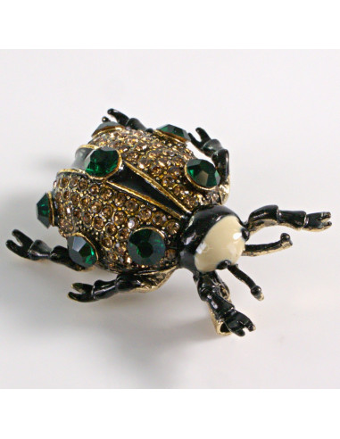 BROSZKA BROSZA BIEDRONKA Z KAMIENIAMI STARE...