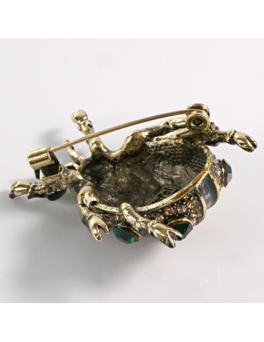 BROSZKA BROSZA BIEDRONKA Z KAMIENIAMI STARE...