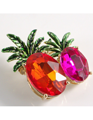 BROSZKA BROSZA KOLOROWE ANANASY  LOLITA AKCESORIA