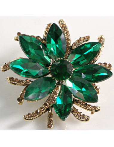 BROSZKA BROSZA ZIELONA  DALIA KWIAT  LOLITA...
